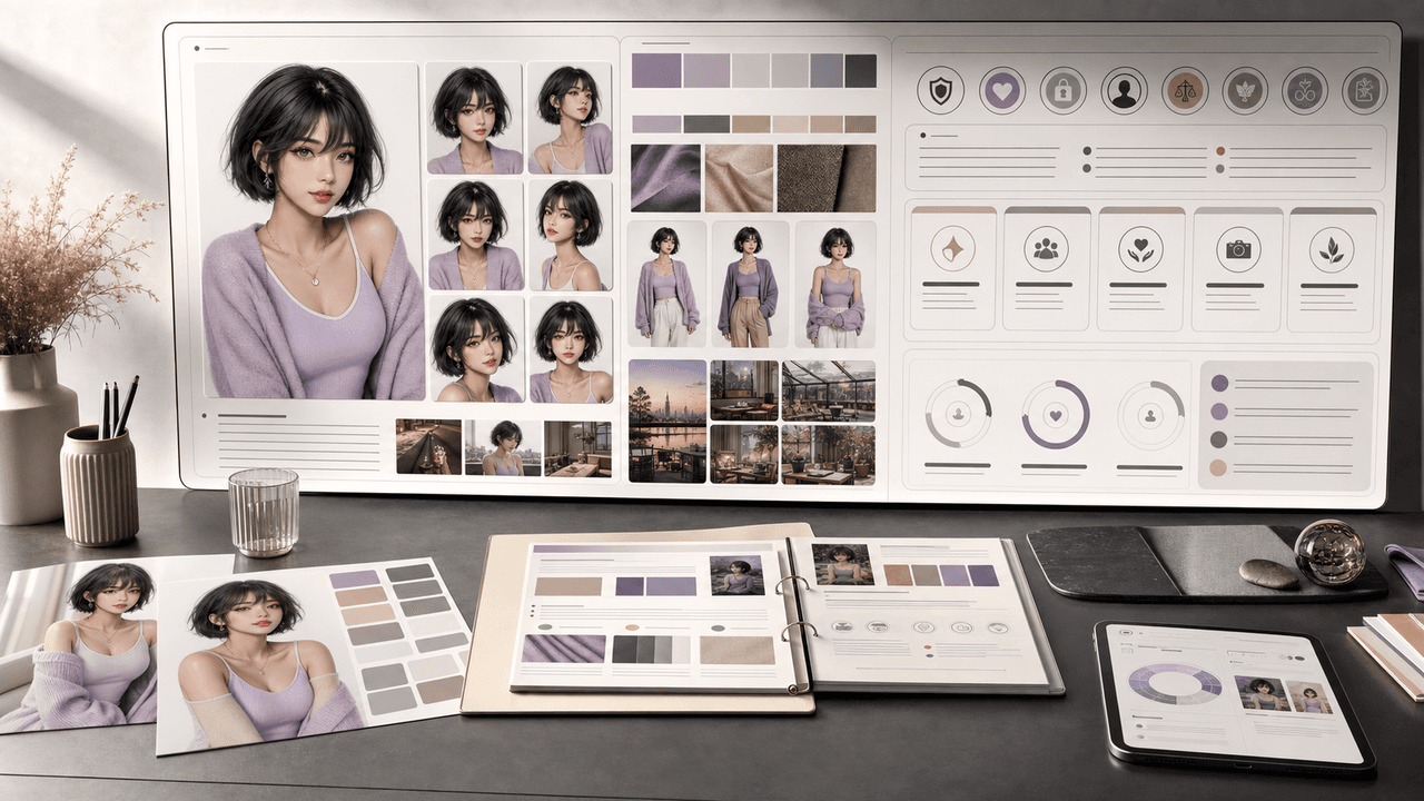 How to Build a Character Bible for an AI Influencer Account visual